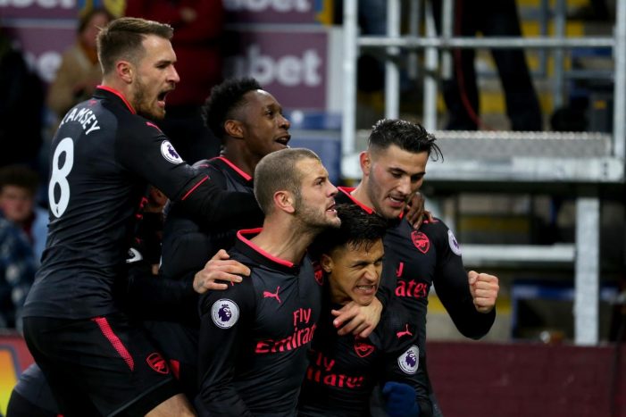 Burnley 0-1 Arsenal: Alexis Sanchez scores stoppage-time penalty to secure a late Victory over Burnley on 26 November 2017.