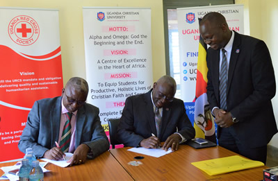 Uganda Christian University Signs MoU with Uganda Red Cross Society to Save Lives