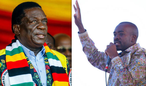 Candidates: Emmerson Mnangagwa and Chamisa