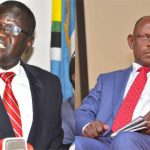 Patrick Oboi Amuriat and Makerere University Vice Chancellor Prof Barnabas Nawangwe