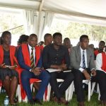 H.E Kateregga Julius, the Guild President, with his 85th Guild at the Orientation for new students at Makerere university for the academic year 2019/2020