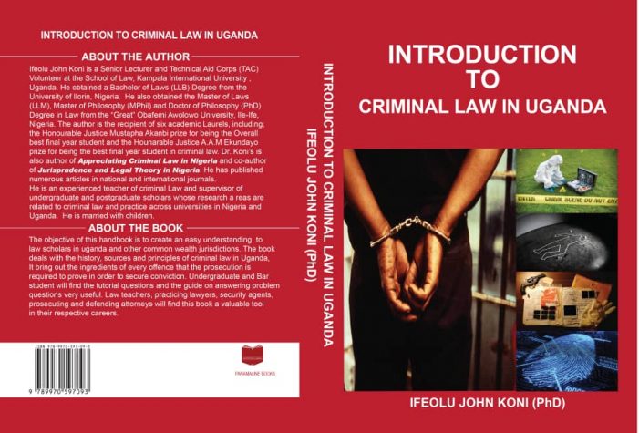 Kampala International University (KIU) Welcomes the Public for A Book Presentation On Criminal Law In Uganda
