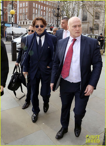 Hollywood star Johnny Depp made a surprise appearance at England’s High Court