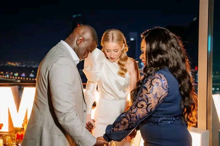 Pastor Jessica Kayanja blesses the couple