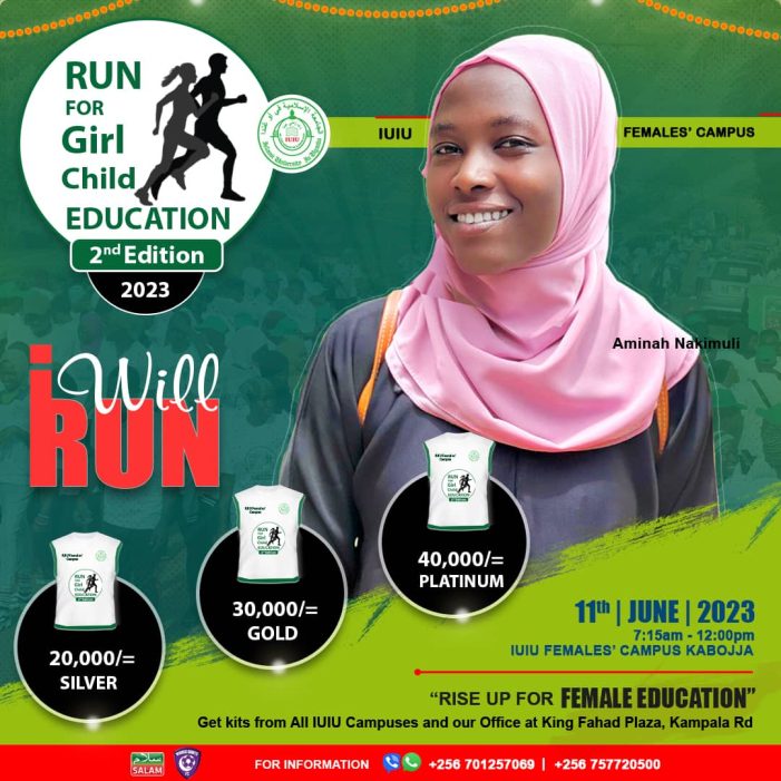 The Run for girl child education initiative at IUIU Females’ campus- kabojja