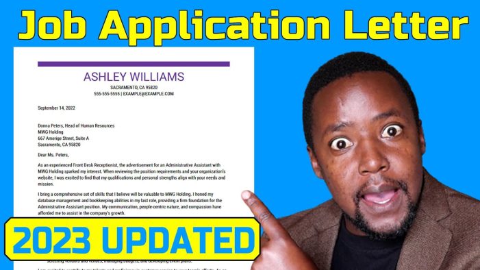 14 Things  to Consider While Writing an Application Letter 2023