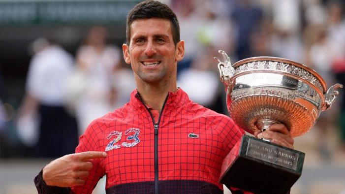 Triumphant Djokovic Sets New Record with 23rd Grand Slam Title at French Open