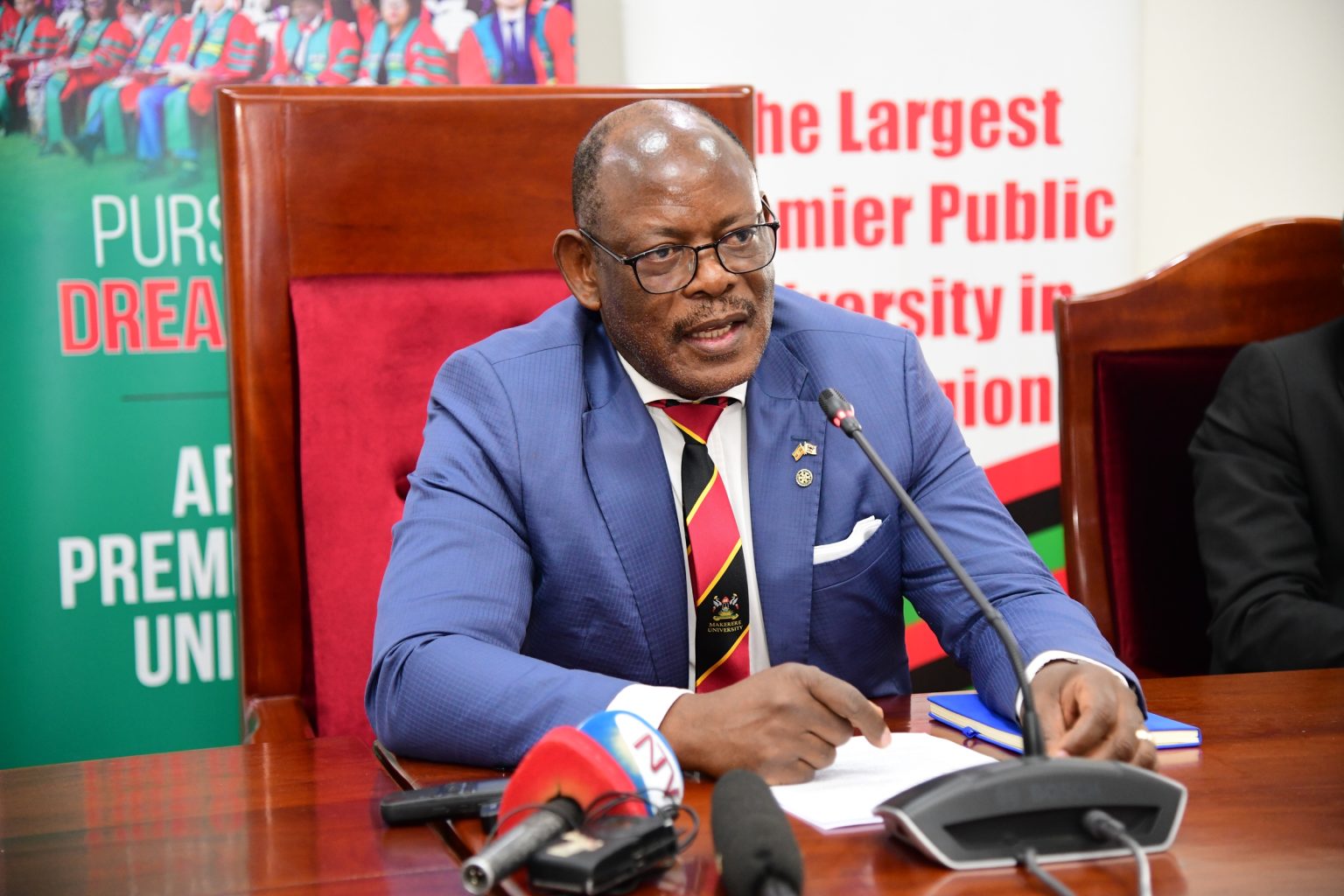 The Vice Chancellor, Prof. Barnabas Nawangwe addresses the Media on various issues