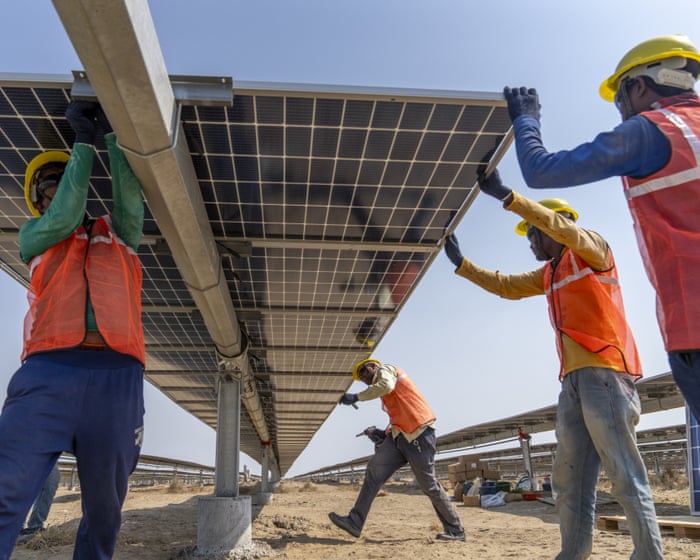 ‘Unpaid wages, searing heat, long hours’: why workers are quitting the world’s largest renewable energy park